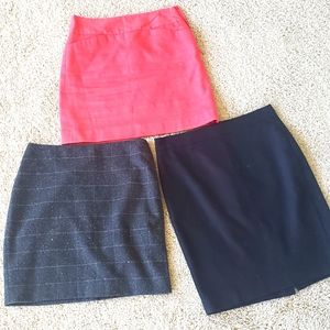 3 Skirts (JCrew x 2 + 1 Banana Republic)